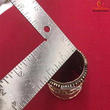 Load image into Gallery viewer, Antique Big Tribal Handcuff With Glass Stones
