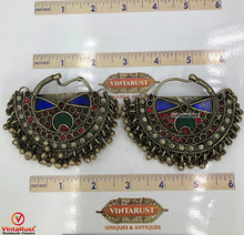Load image into Gallery viewer, Kuchi Vintage Earrings, Boho Earrings, Hoop Earrings
