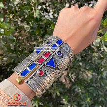 Load image into Gallery viewer, Tribal Handmade Antique Boho Cuff Bracelet
