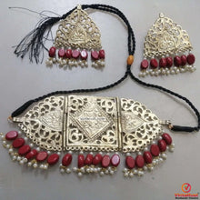 Load image into Gallery viewer, Bohemian Tribal Amulet Choker with Jewellery Set
