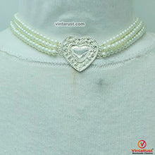 Load image into Gallery viewer, Pearls Beaded Chain Necklace With Earrings
