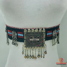 Load image into Gallery viewer, Kuchi Belly Belt With Big Pendant and Vintage Coins
