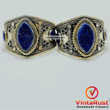 Load image into Gallery viewer, Tribal Adjustable Lapis Lazuli Stone Bracelet
