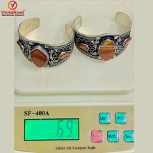 Load image into Gallery viewer, Vintage Handmade Adjustable Boho Cuff Bracelet
