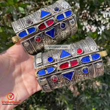 Load image into Gallery viewer, Tribal Handmade Antique Boho Cuff Bracelet

