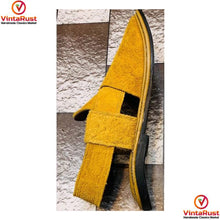 Load image into Gallery viewer, Handmade Suede Leather Norozi Men&#39;s Chappal
