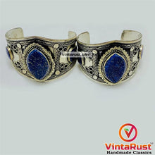 Load image into Gallery viewer, Tribal Adjustable Lapis Lazuli Stone Bracelet
