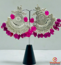 Load image into Gallery viewer, Indian Oxidized Big Earrings With Beads
