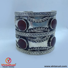 Load image into Gallery viewer, Kuchi Big Tribal Stones Cuff Bracelet
