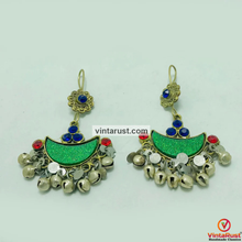 Load image into Gallery viewer, Multicolor Glass Stones Light Weight Earrings
