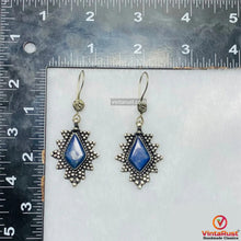 Load image into Gallery viewer, Handmade Lapis Lazuli Boho Drop Earrings
