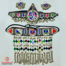 Load image into Gallery viewer, Tribal Handmade Silver Kuchi Jewelry Set

