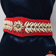 Load image into Gallery viewer, Handmade Belly Dance Beaded Belt With Shells
