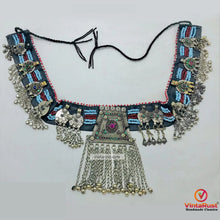Load image into Gallery viewer, Vintage Kuchi Belt, Tribal Big Pendant and Coins
