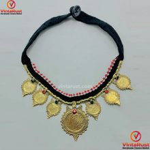 Load image into Gallery viewer, Handmade Vintage Coins Choker Necklace
