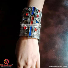 Load image into Gallery viewer, Tribal Handmade Antique Boho Cuff Bracelet

