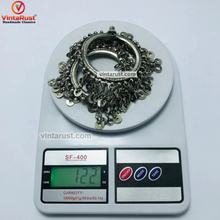 Load image into Gallery viewer, Tribal Kuchi Bangles Bracelet With Dangling Tassels
