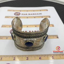 Load image into Gallery viewer, Handmade Tribal Big Boho Handcuff Bracelet
