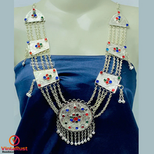 Load image into Gallery viewer, Handmade Gypsy Silver Kuchi Necklace
