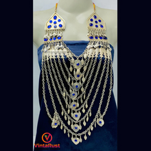 Load image into Gallery viewer, Silver Multilayers Long Bib Necklace

