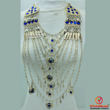Load image into Gallery viewer, Silver Multilayers Long Bib Necklace
