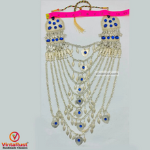 Load image into Gallery viewer, Silver Multilayers Long Bib Necklace

