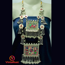Load image into Gallery viewer, Handmade Silver Boho Multilayer Necklace
