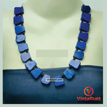Load image into Gallery viewer, Natural Blue Lapis Lazuli Gemstone Necklace
