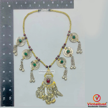 Load image into Gallery viewer, Handmade Ethnic Tribal Beaded Chain Necklace
