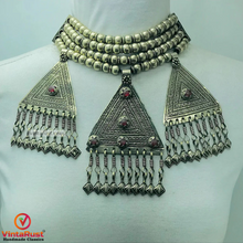 Load image into Gallery viewer, Silver Metal Beaded Chain Layered Necklace
