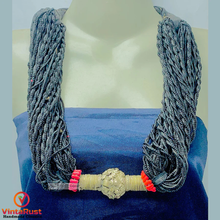 Load image into Gallery viewer, Tribal Black Beaded Layered Necklace

