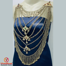 Load image into Gallery viewer, Multilayers Vintage Silver Kuchi Necklace
