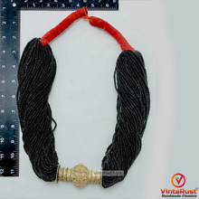 Load image into Gallery viewer, Unique Black Layered Beaded Tribal Necklace
