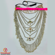 Load image into Gallery viewer, Multilayers Vintage Silver Kuchi Necklace
