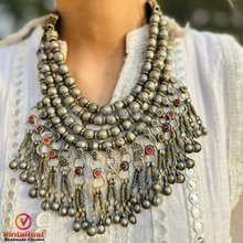 Load image into Gallery viewer, Vintage Afghani Boho Choker Necklace
