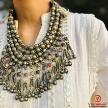 Load image into Gallery viewer, Vintage Afghani Boho Choker Necklace
