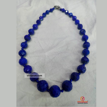 Load image into Gallery viewer, Lapis Lazuli  Blue Gemstone&amp;nbsp Beaded Necklace
