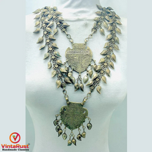 Load image into Gallery viewer, Vintage Bohemian Two Layered Bib Necklace
