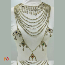 Load image into Gallery viewer, Handmade Layered Vintage Kuchi Necklace
