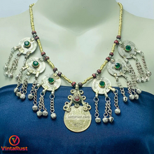 Load image into Gallery viewer, Vintage Turkmen Coin Pendant Necklace
