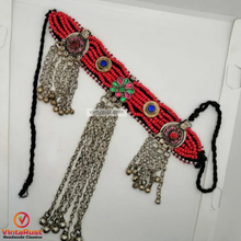 Load image into Gallery viewer, Beaded Choker Necklace With Long Dangling Bells
