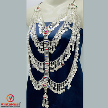 Load image into Gallery viewer, Vintage Silver Multilayers Massive Bib Necklace
