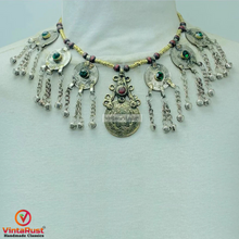 Load image into Gallery viewer, Vintage Turkmen Coin Pendant Necklace
