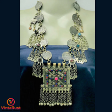Load image into Gallery viewer, Silver Vintage Coins Chain Necklace
