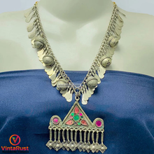 Load image into Gallery viewer, Tribal Long Pendant Necklace With Bells
