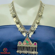 Tribal Long Pendant Necklace With Bells
