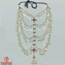 Load image into Gallery viewer, Vintage Silver Multilayers Massive Bib Necklace
