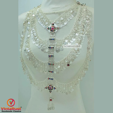Load image into Gallery viewer, Vintage Silver Multilayers Massive Bib Necklace

