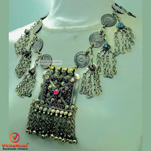 Load image into Gallery viewer, Silver Vintage Coins Chain Necklace
