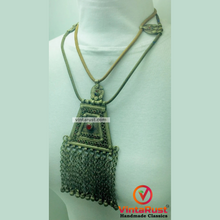 Load image into Gallery viewer, Vintage Two Layers Tribal Pendant Necklace
